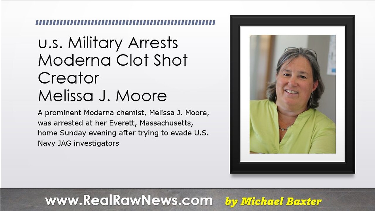 u.s. Military Arrests Moderna SHOT CLOT Creator