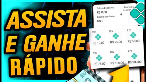 [SAQUE RÁPIDO] Aplicativo para Ganhar Dinheiro de Verdade no PIX ASSISTINDO VÍDEOS