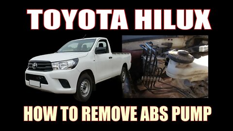 TOYOTA HILUX GD6 - HOW TO REMOVE ABS PUMP