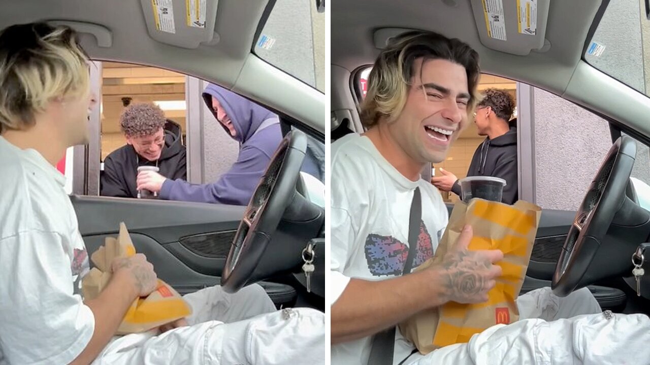 We pranked the drive thru 🤣