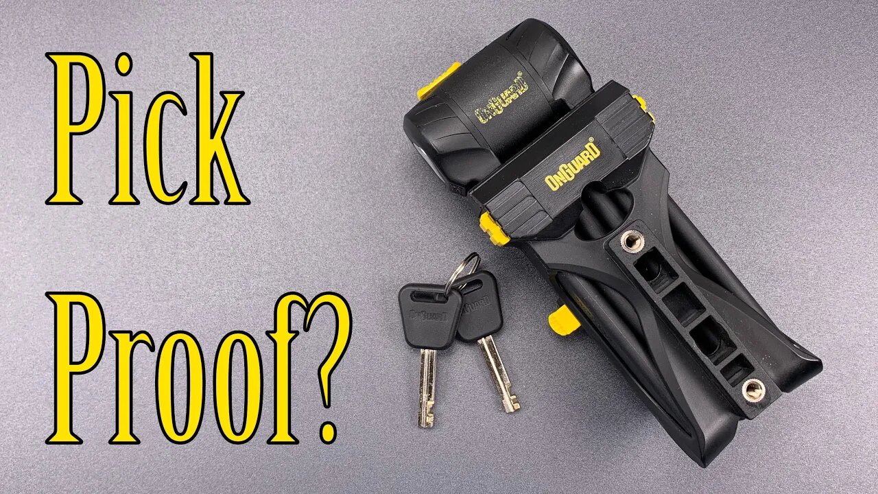 [1013] “Pick-Proof” OnGuard K-9 Bike Lock Picked (Model 8111)