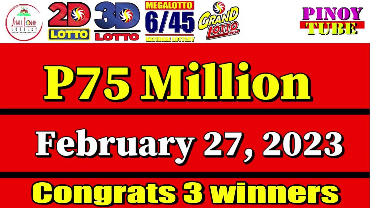 Lotto Result Today 9pm February 27 2023 6/55 6/45 4D Swertres Ez2 PCSO