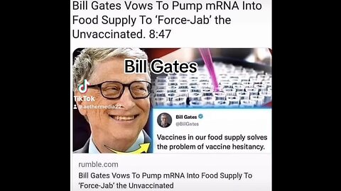 Bill Gates Vows To Force Vaccinate EVERYONE Through The Food Supply & Mosquitoes!