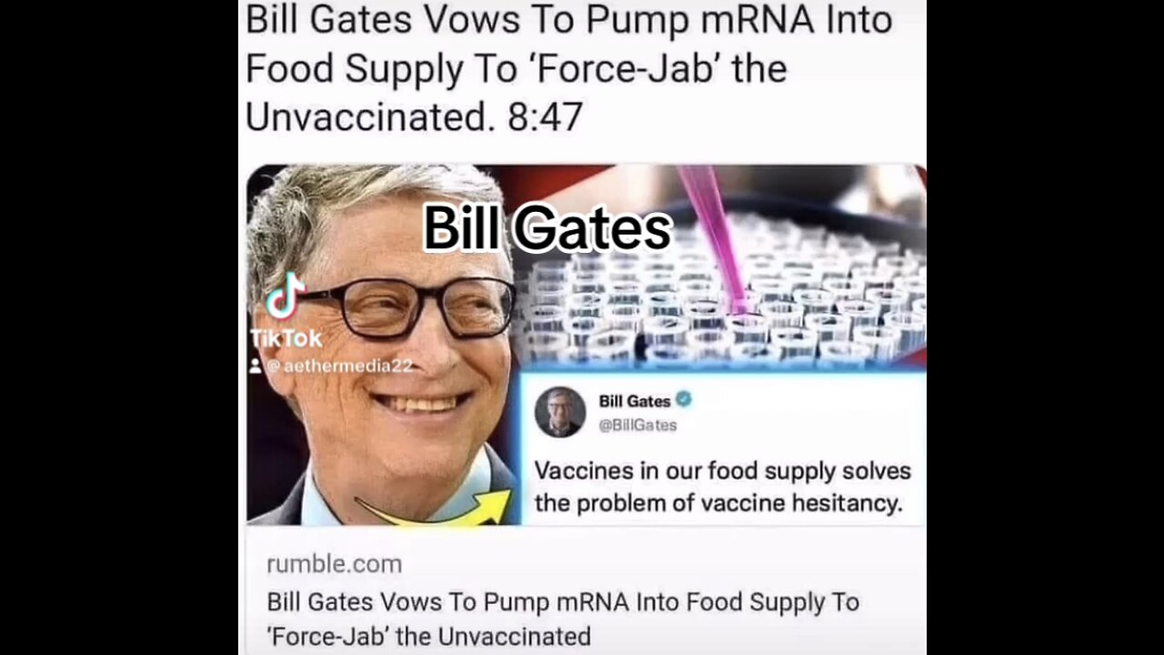 Bill Gates Vows To Force Vaccinate EVERYONE Through The Food Supply & Mosquitoes!