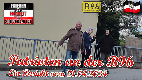 Stiller Protest an der B96 vom 21.04.2024