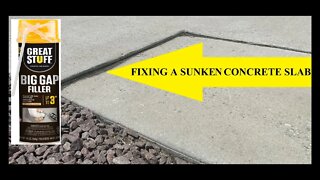 Fix a Sunken Slab with Expanding Spray Foam