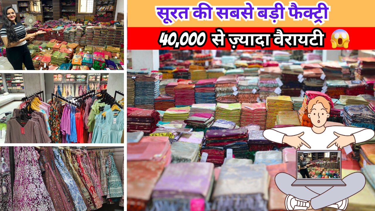 Biggest saree factory | best for your business | parnika india |