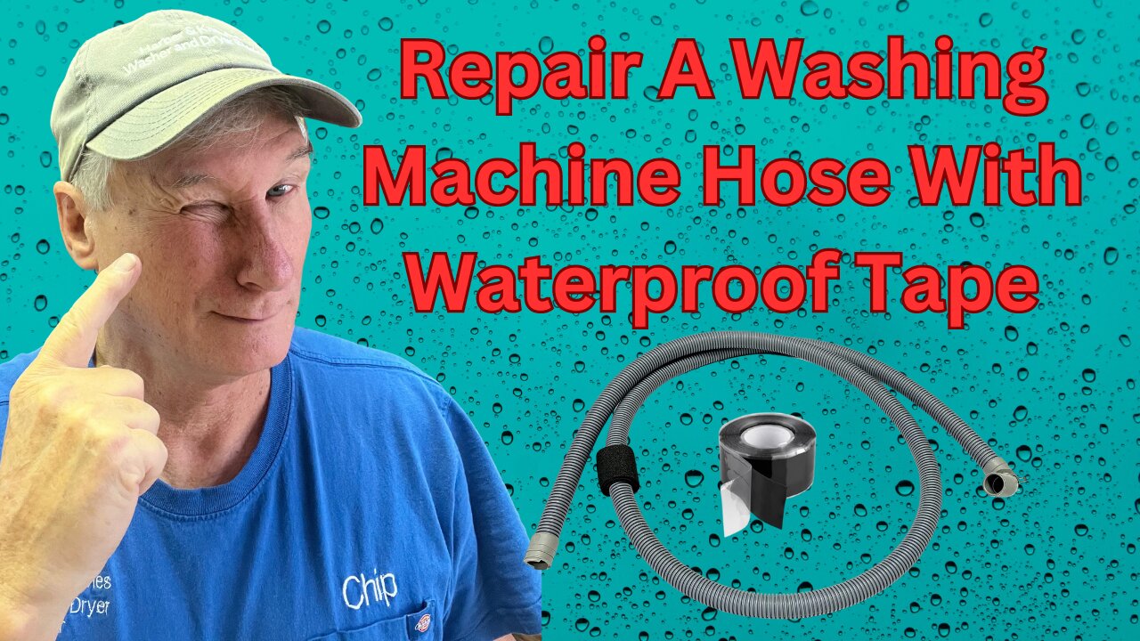 How To Easily Fix a Leaking Washing Machine Drain Hose with Waterproof Tape