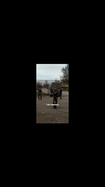 Chechen forces dance to the beat of a gun
