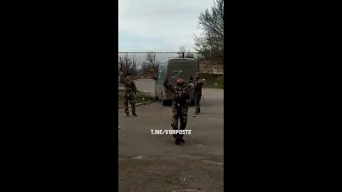 Chechen forces dance to the beat of a gun