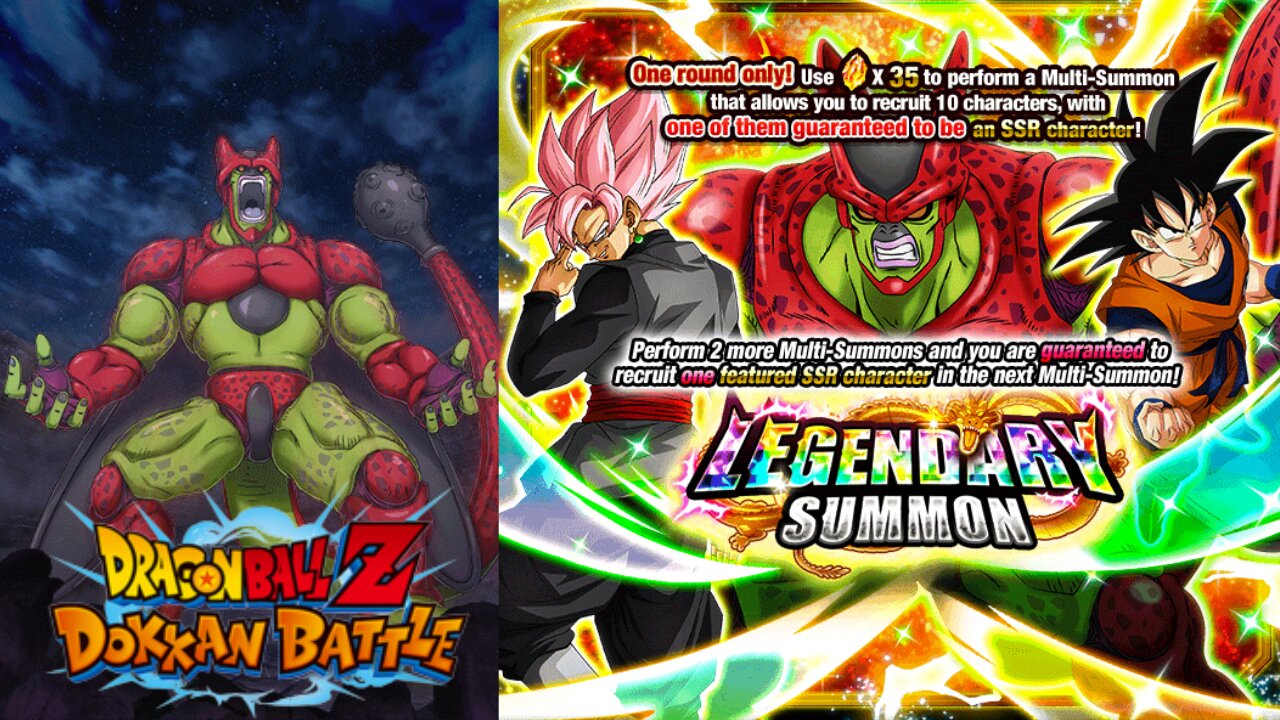 DBZ Dokkan Battle: Legendary Summon LR Cell Max Banner Summons