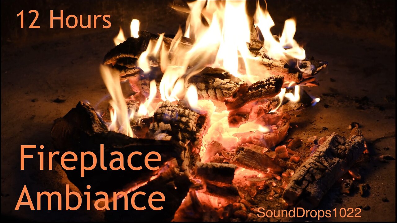 12-Hour Continuous Fireplace Ambience.