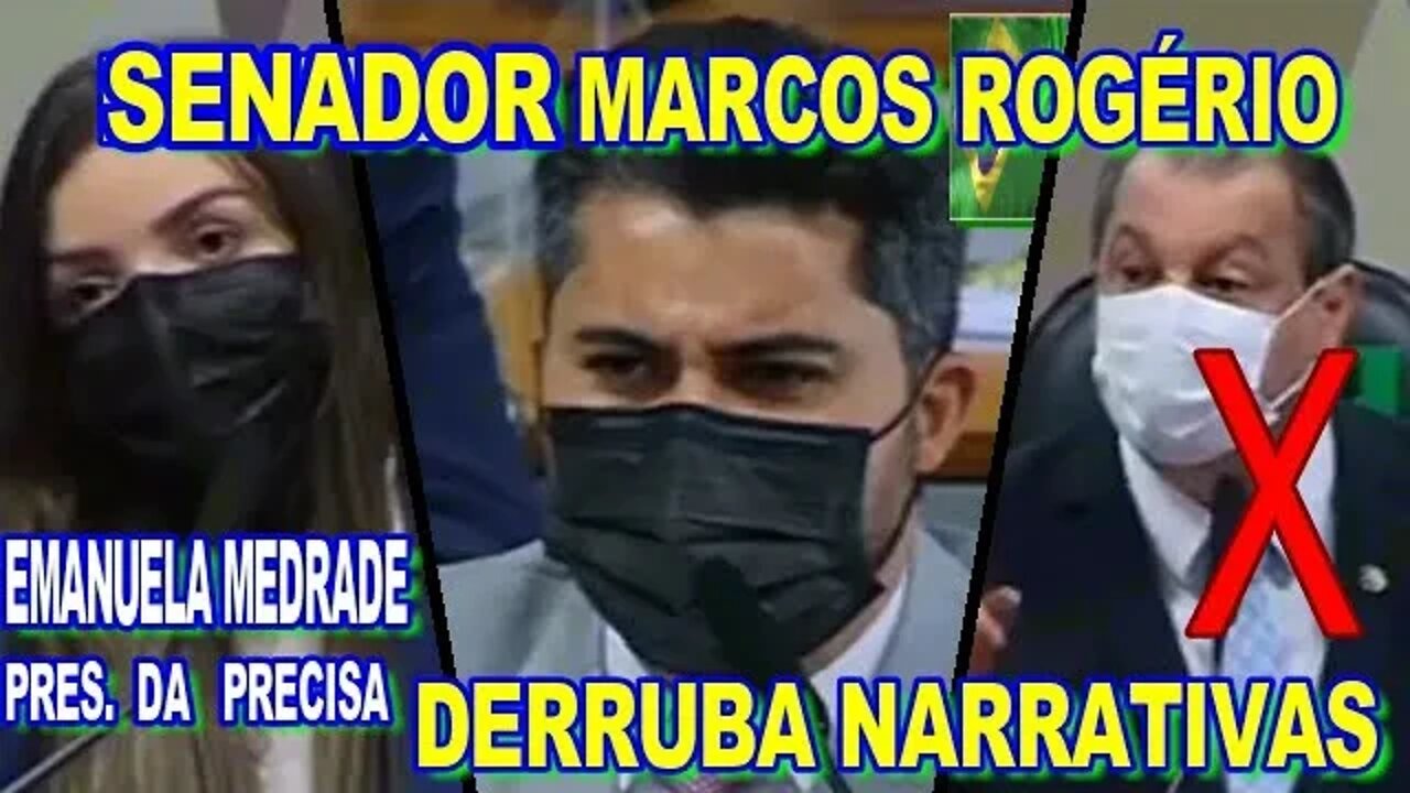 O SENADOR MARCOS ROGÉRIO DERRUBOU A CPI DO CIRCO.