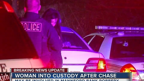 Woman Taken Into Custody Following Police Chase