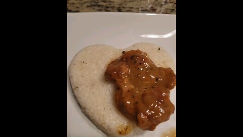 Heart Shaped Rice and Gravy