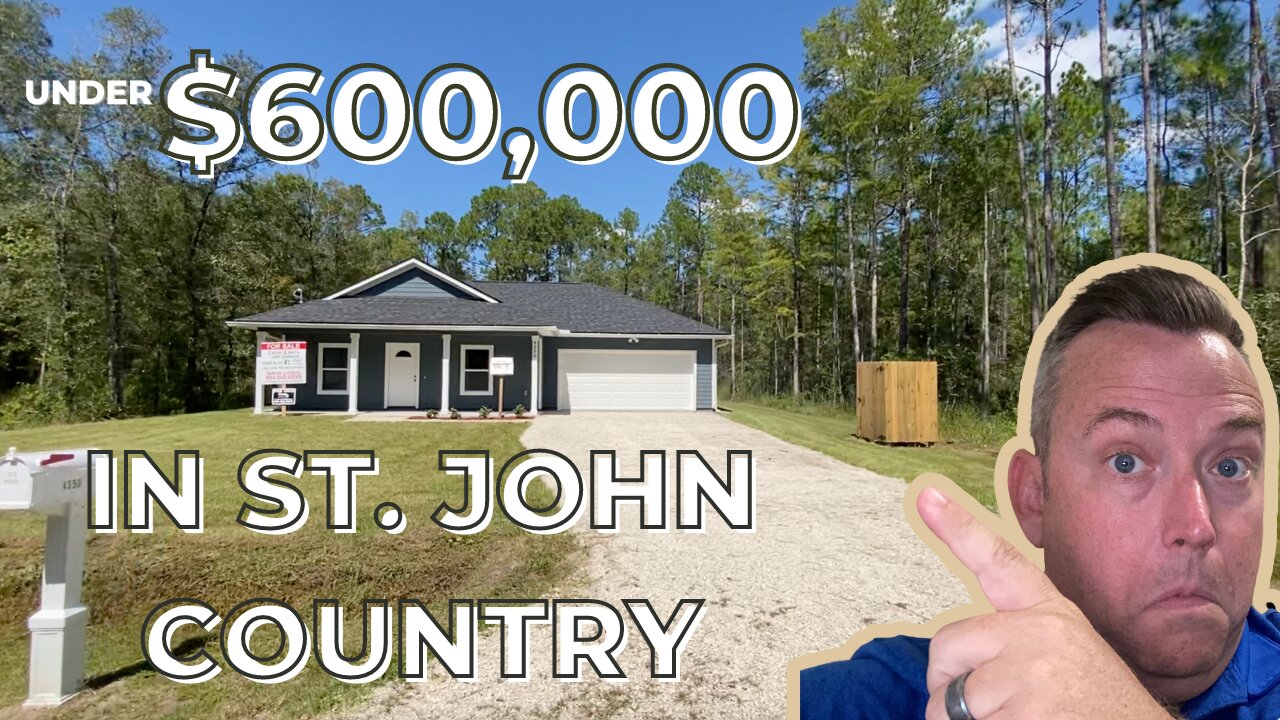 One Acre and larger homes in St Augustine priced between $300,000 to $600,000. 2023