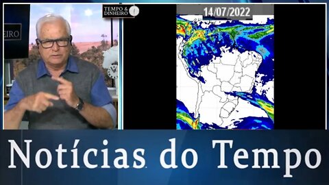 Previsão do tempo com chuva no RS, parte da costa do Nordeste e seco na maior parte do País