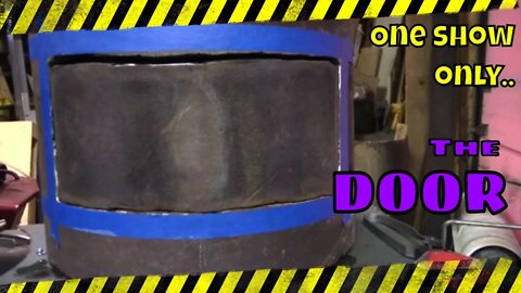 Used Oil Burner Build Part 6. Building the door. #free heat #alternativeheat