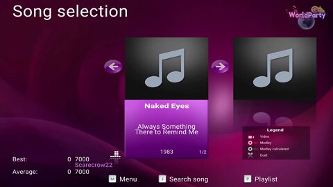 UltraStar WorldParty [Naked Eyes - Always Something There to Remind Me] Singstar