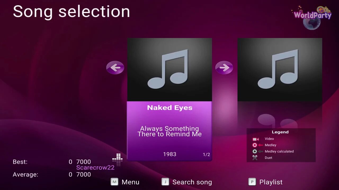 UltraStar WorldParty [Naked Eyes - Always Something There to Remind Me] Singstar