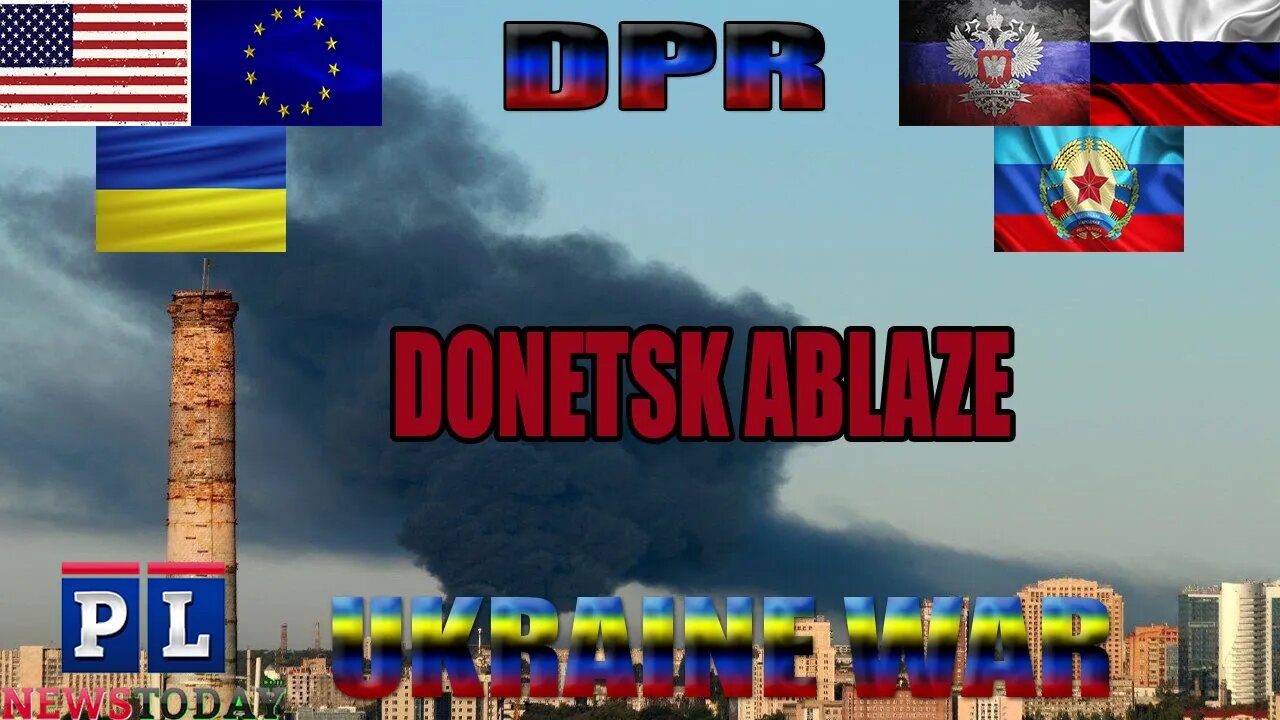 Ukraine Forces Attacked a Factory in Donetsk with 152 mm Artillery.