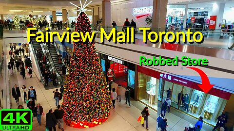 【4K】Fairview Mall after Store Robbery, Holiday Shopping Toronto Canada 🇨🇦