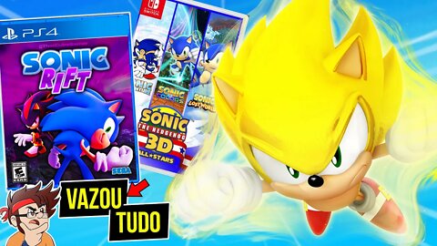 VAZARAM os NOVOS jogos do SONIC ?! | Sonic Rift e Sonic 5