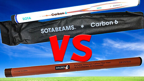 Gigaparts Explorer POTA20 Mast vs SOTAbeams Carbon-6 Mast