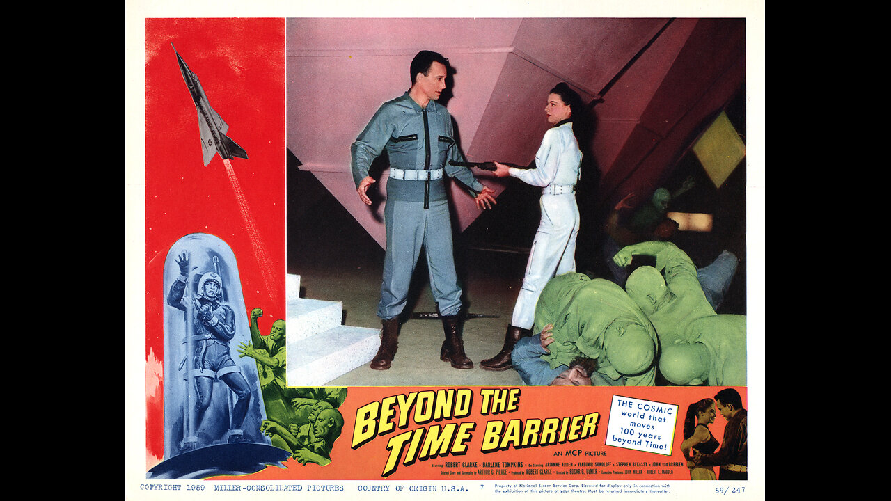 Beyond the Time Barrier 1960 colorized (Robert Clarke)