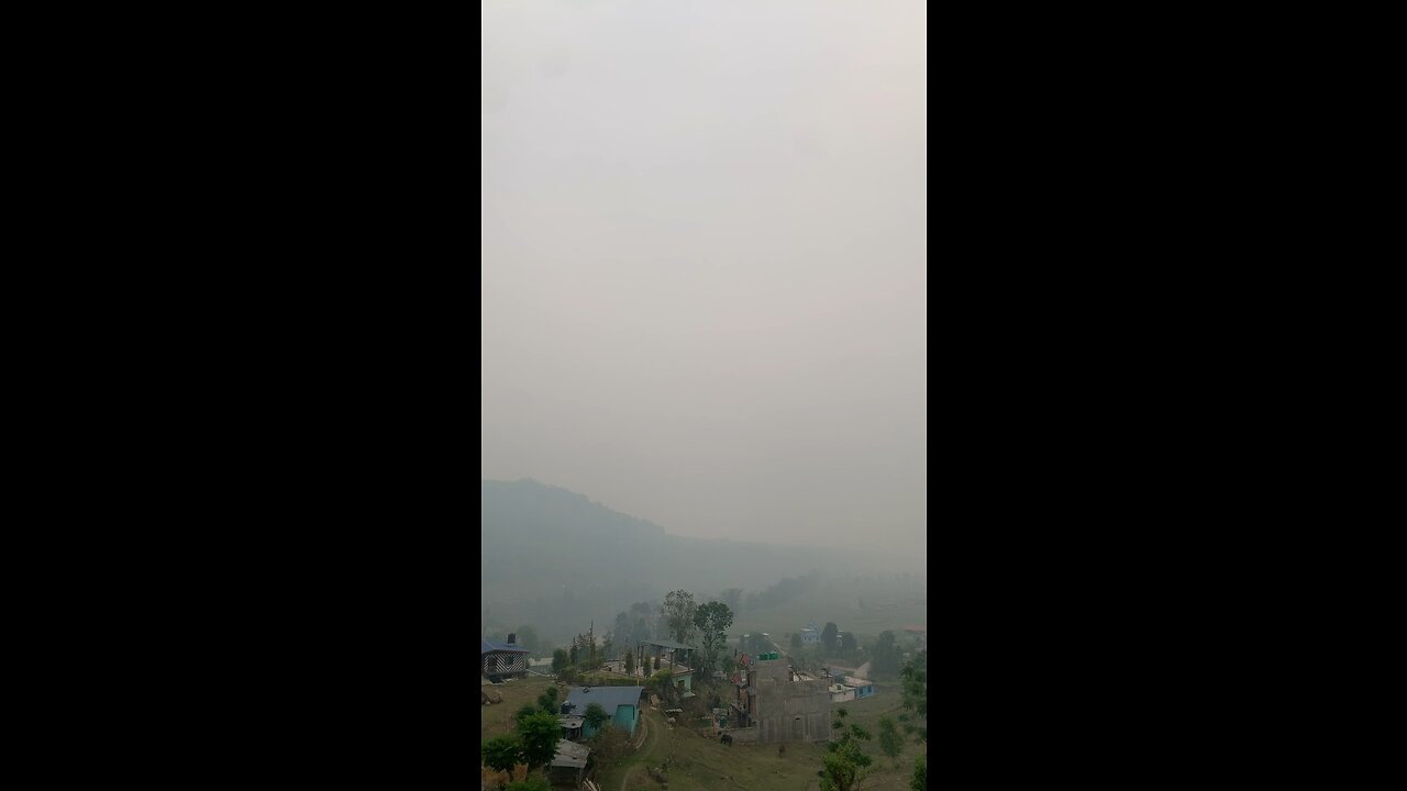 This is how the sky look likes ( second most polluted country in the world Nepal)
