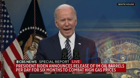#Biden announces the release of #1M barrels per day As Gas Price inflates from Sanctions on #Russia.