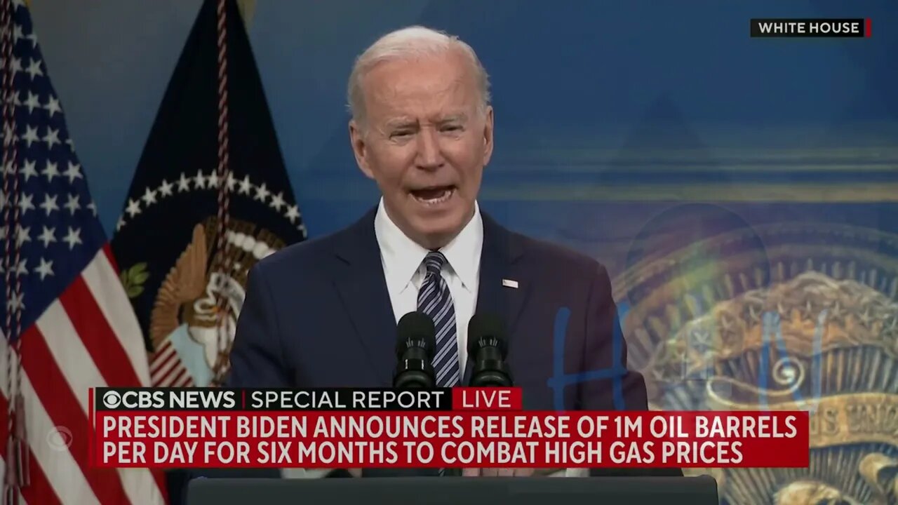 #Biden announces the release of #1M barrels per day As Gas Price inflates from Sanctions on #Russia.