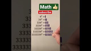 insane math multiplication pattern