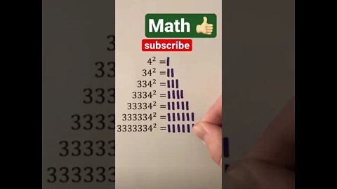 insane math multiplication pattern