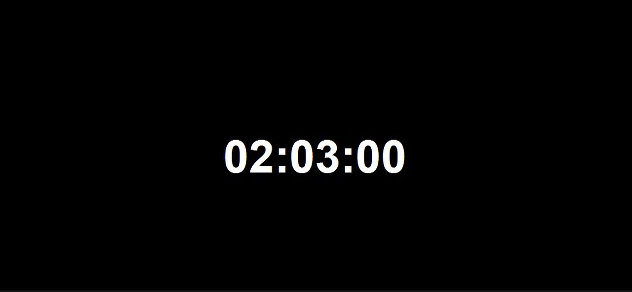 123 Minutes Countdown Timer - Can You Stay Focused For This Long?