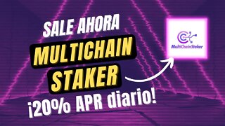 MULTICHAINSTAKER español 🤑🤑 gana 20% ROI diario con BNB