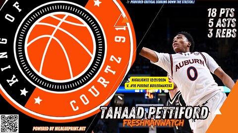 🎥 Tahaad Pettiford Shows Out for Auburn!