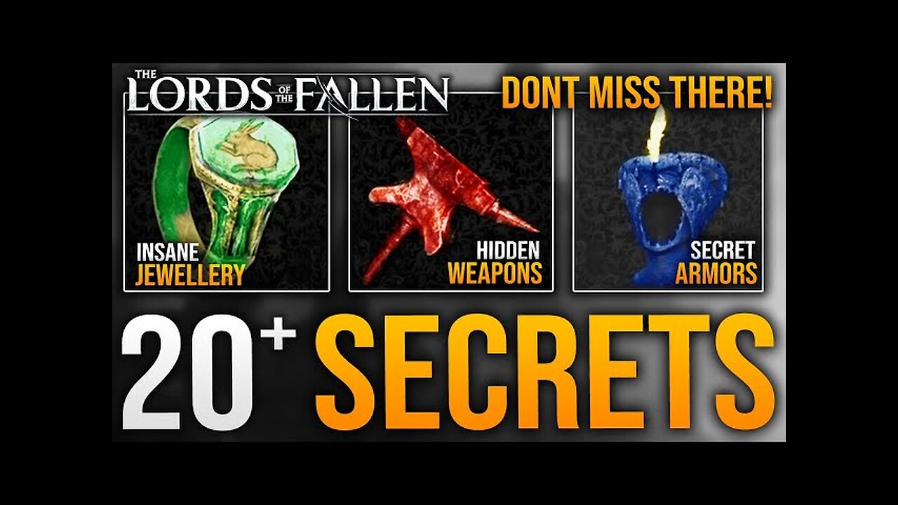 20+ Secret OP Weapons, Armors, Rings, Eyes, Key & Throwables in Lords Of The Fallen