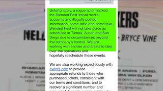 Blended Music Festival will not take place in Tampa