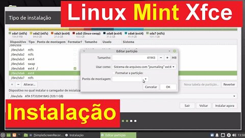 Instalação do Linux Mint XFce em dual boot com windows e outro linux