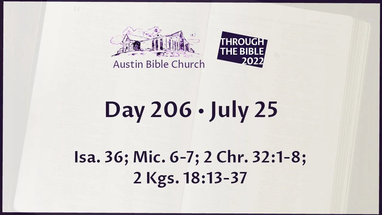 Through the Bible 2022 (Day 206)