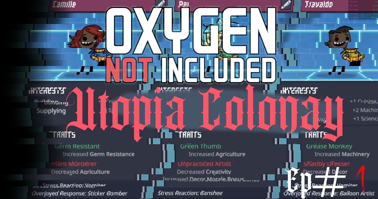 The Utopia Colonay (ONI) story Chapter 1 Rooms/ Oxygen Not Included Ep#1
