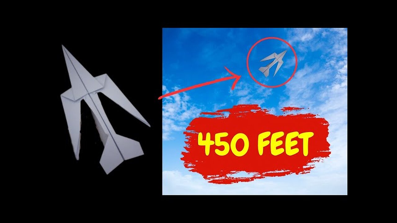 How to Make Paper Airplane Easy that Fly Far Fast-Over 450 Feet