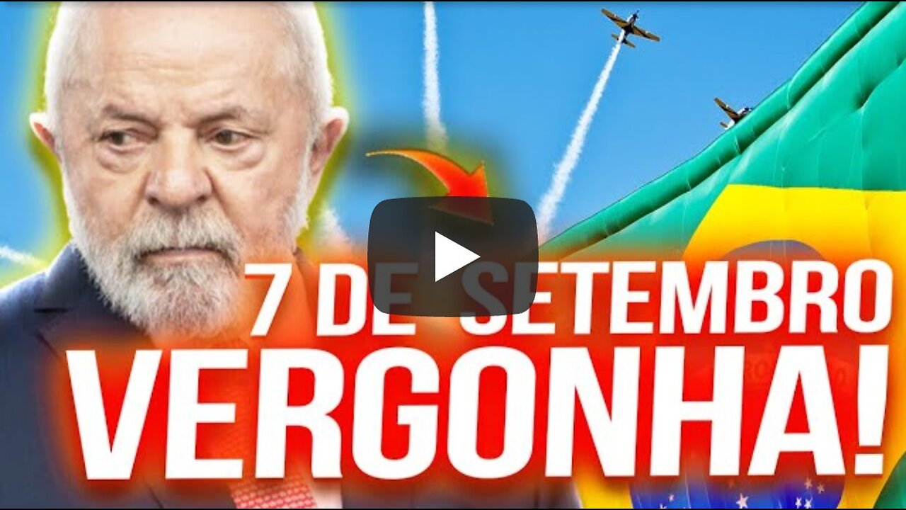 LULA TEM 7 DE SETEMBRO VERGONHOSO! POVO NÃO FOI PRA RUA E SE MOSTROU CONTRA LULA E PELO BOLSONARO!