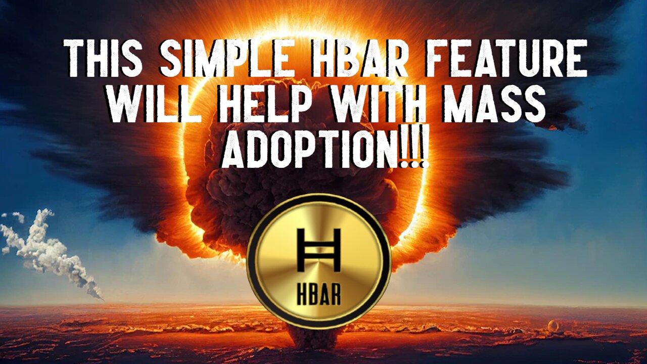 This Simple HBAR Feature Will Help With MASS ADOPTION!!!