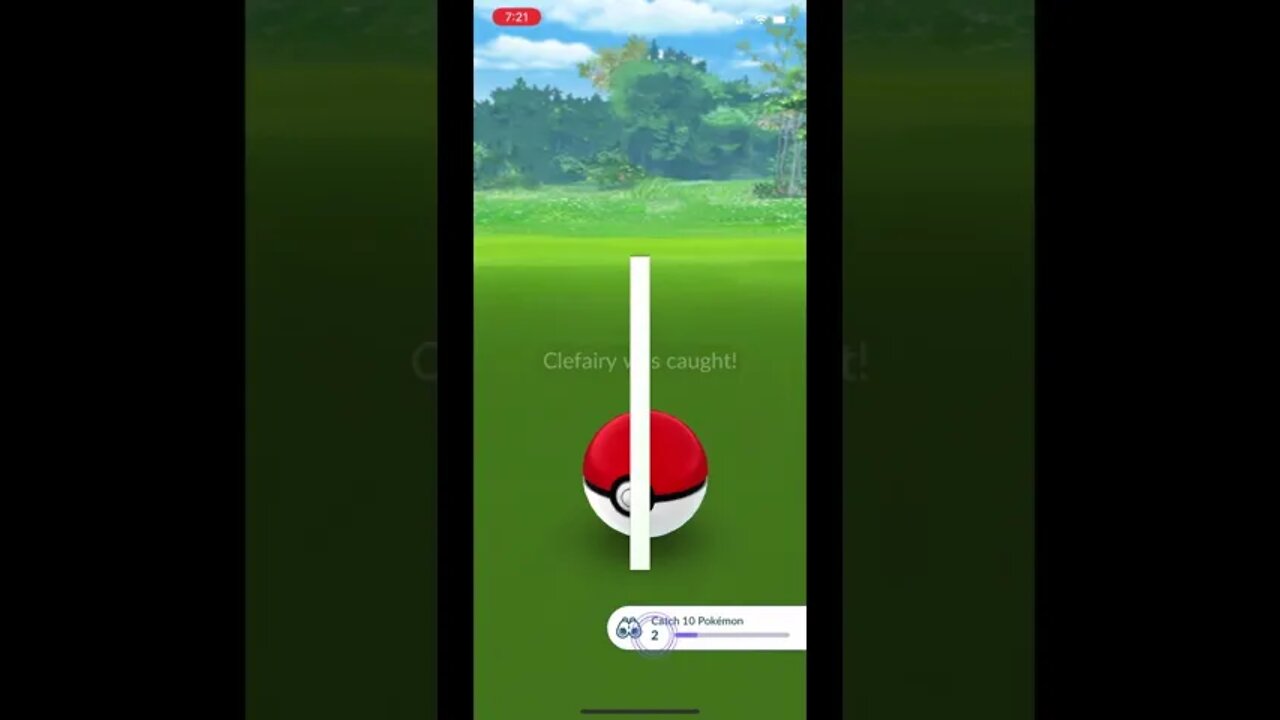 Pokémon Go - Catching Clefairy Gameplay