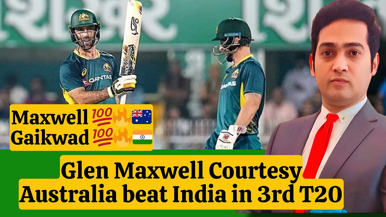 Maxwell You Beauty🔥Gaikwad what a Hundred #INDvsAUS #T20 #3rdT20 #maxwell #ruturajgaikwad