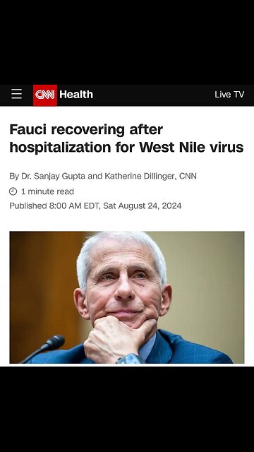 Fauchi contracts a virus that only 1000 people get every year? What are the odds?