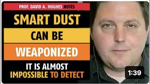 Smart Dust can be weaponized, notes Prof. David A. Hughes