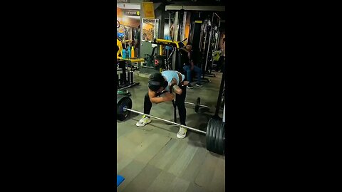 Deadlift 150kg with single hand body power dedication motive